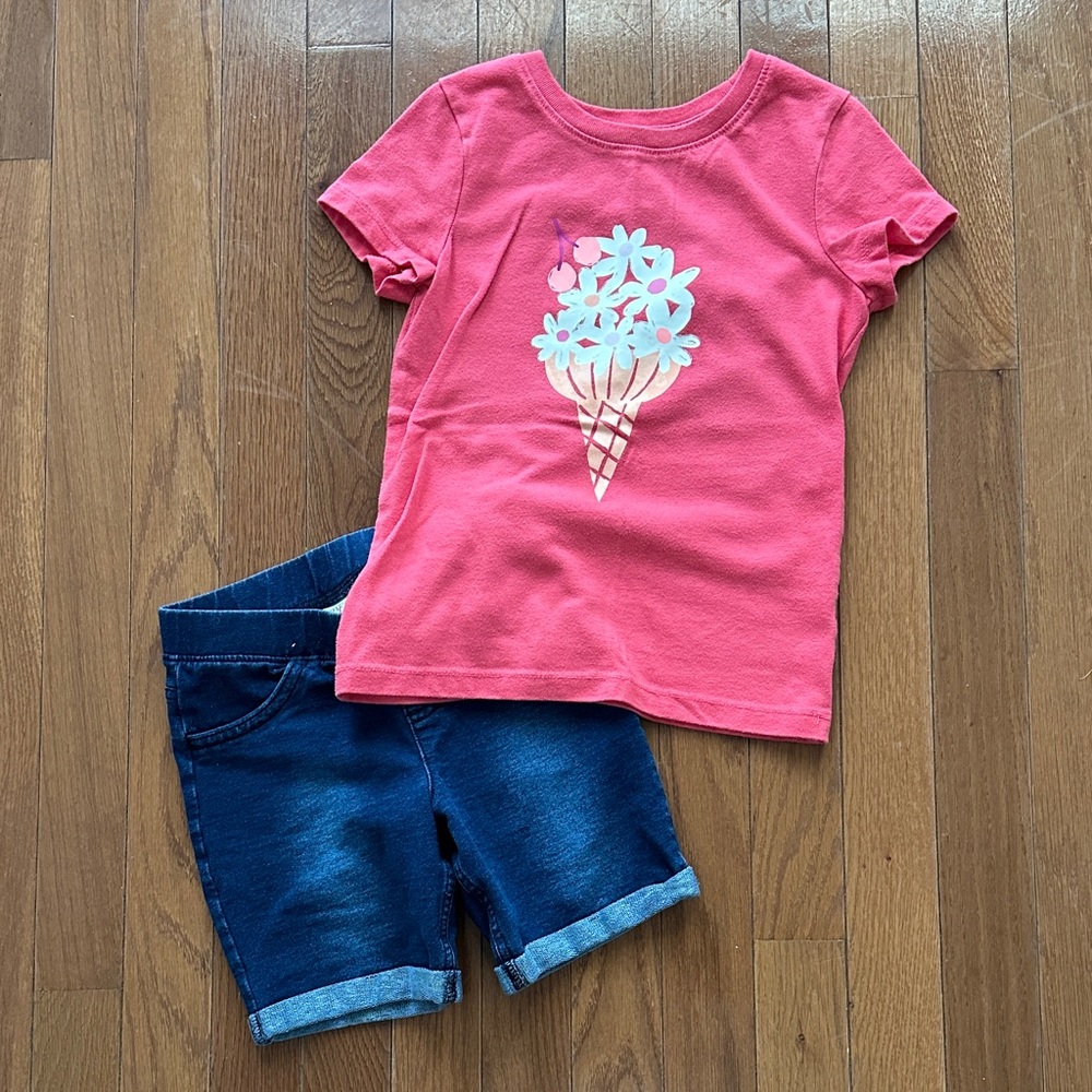 Jumping Beans little girl outfit, size 6